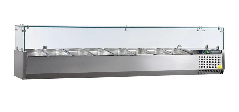 Επιτραπέζια Saladette - Στατική - 8 GN 1/4 - 53 L