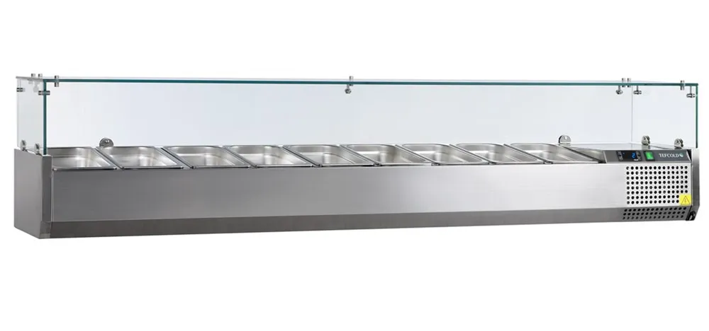 Επιτραπέζια Saladette - Στατική - 9 GN 1/3 - 63,9 L
