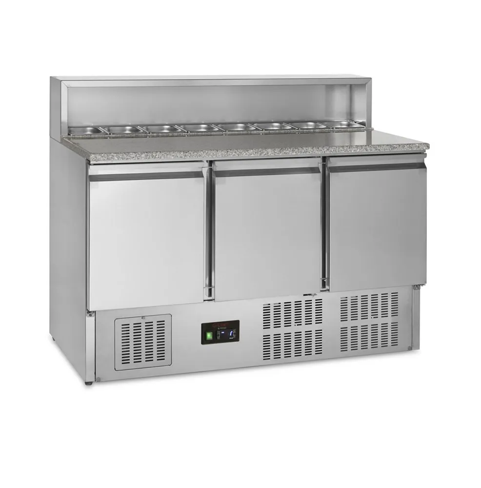 Πάγκος για Πίτσα GN 1/1 - 3 Πόρτες - 368 L