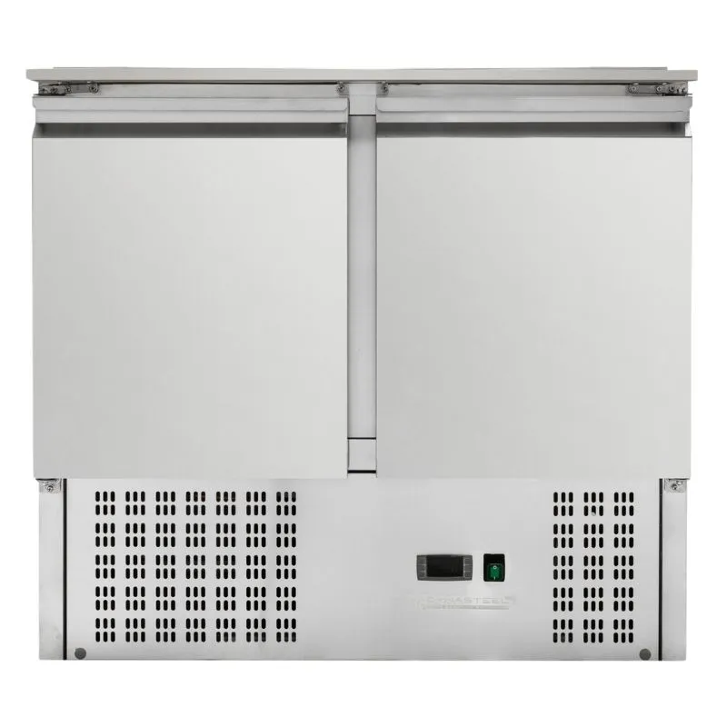 Saladette Compact 2 Πορτών - Με Συρόμενο Καπάκι - 2 GN 1/1 και 3 GN 1/6