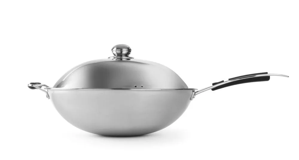 Σκεύος Wok από ανοξείδωτο ατσάλι