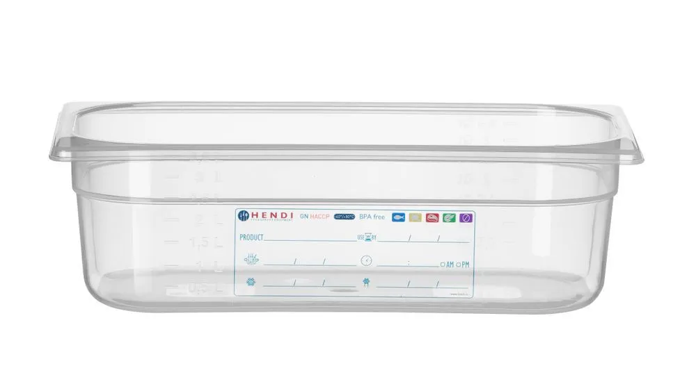 Κουτί Αποθήκευσης Γαστρονόρμης GN 1/3 - 4 L - Υ 100 χιλ.