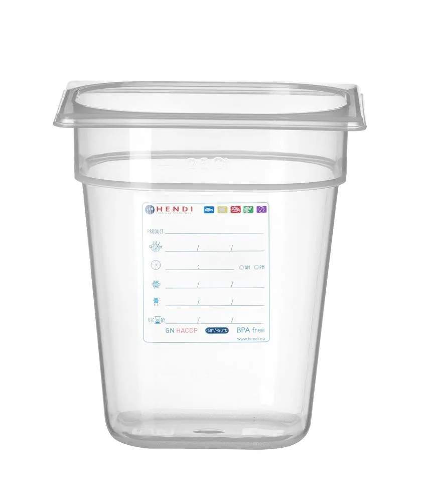 Κουτί Αποθήκευσης Gastronorm GN 1/6 - 3,4 L - Υ 200 χιλ.