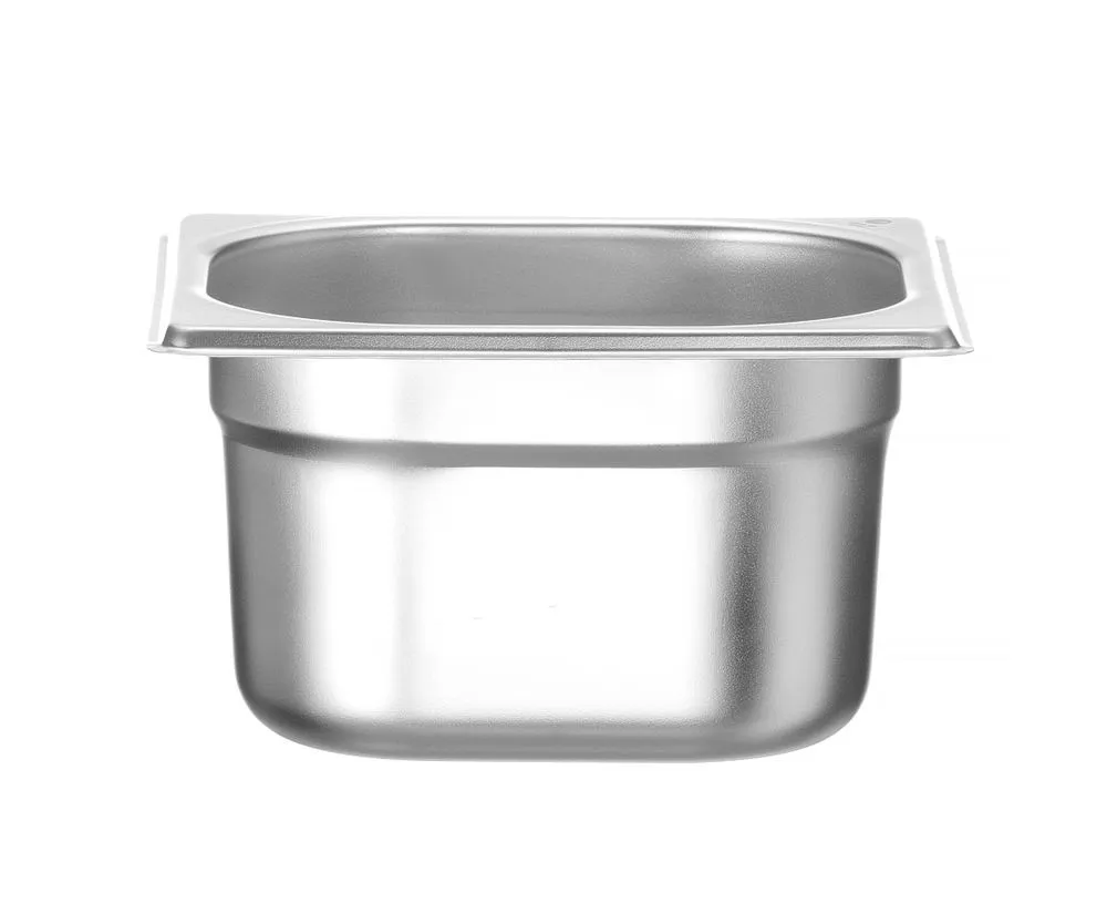 Λεκάνη Gastronorm GN 1/6 Ανοξείδωτη - Βάθος 100 mm - 1,6 L