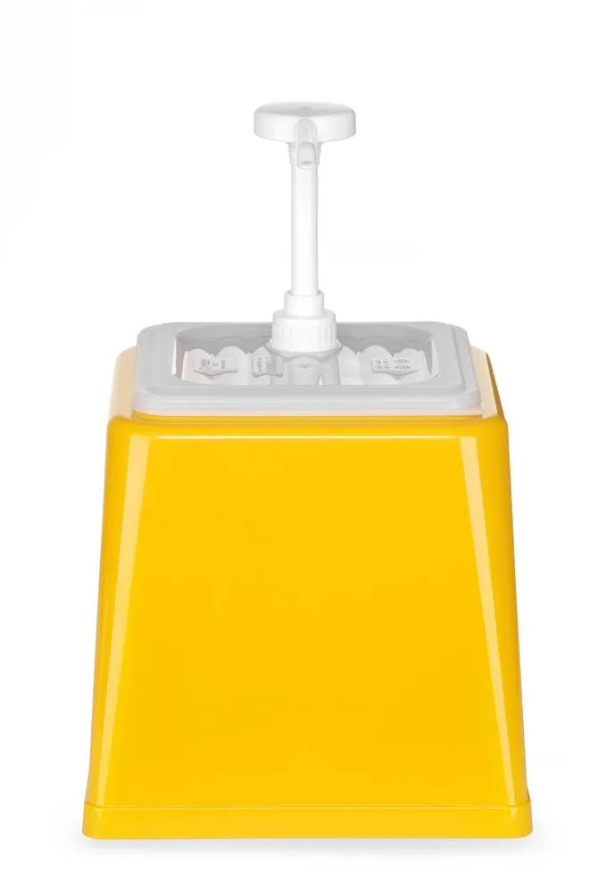 Διανομέας σάλτσας με αντλία - Κίτρινο - 2,5 L