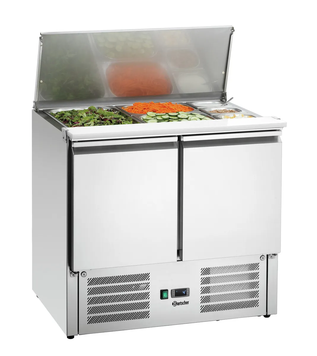 Saladette Ψυγείο - 2 x 1/1 GN + 3 x 1/6 GN - 2 Πόρτες