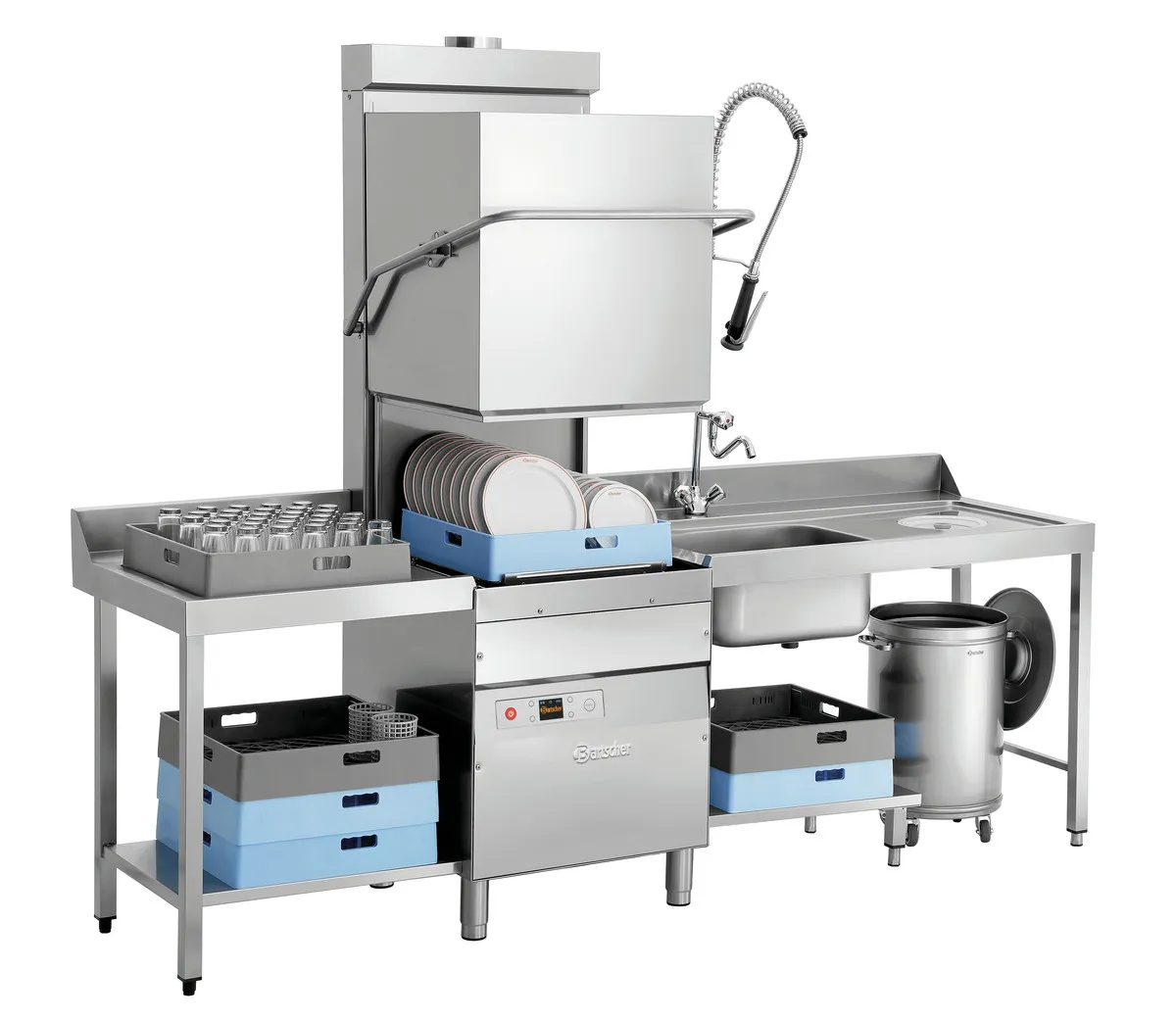Πλυντήριο πιάτων με καπό DS Eco 500 LPR - 50 x 50 cm
