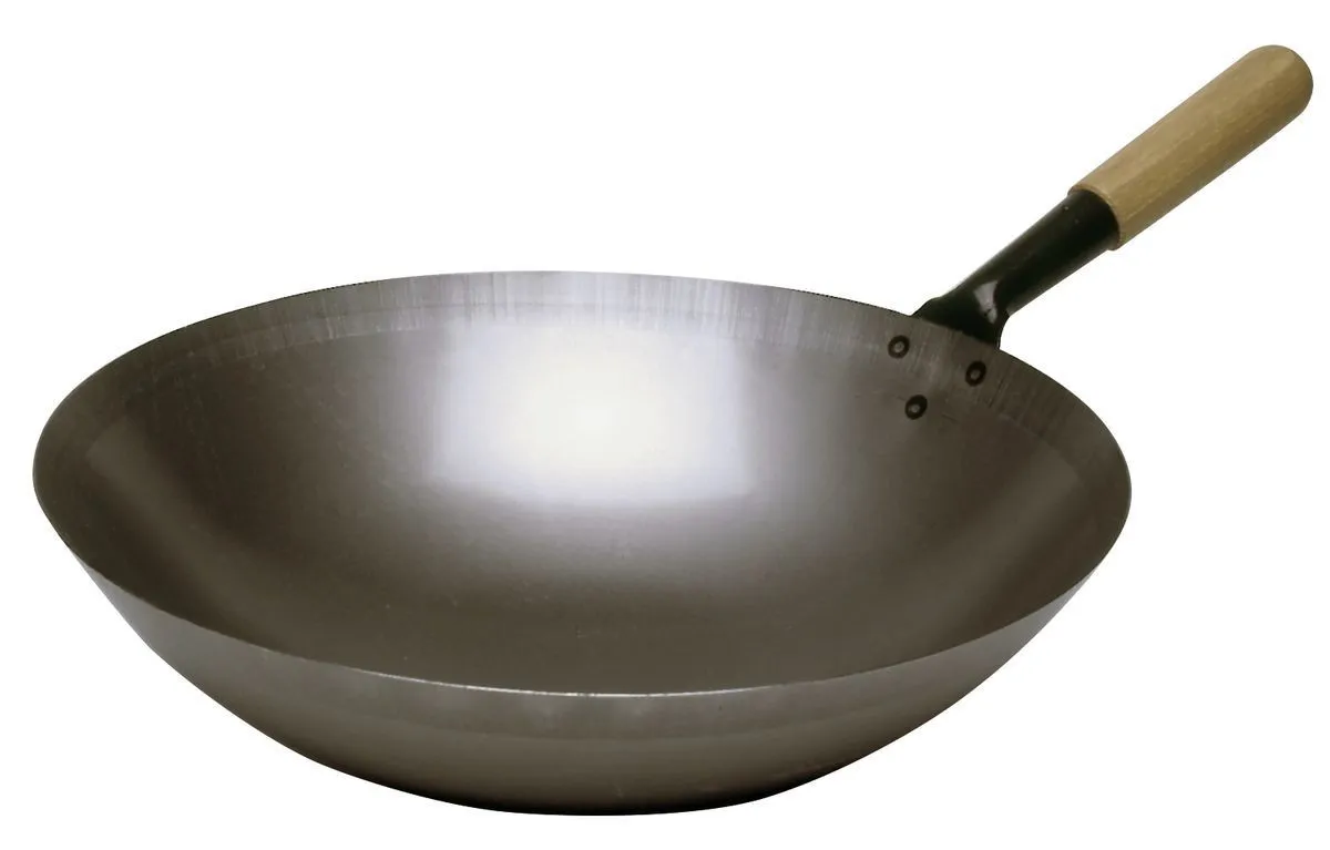 Σωτέζα Wok από Ατσάλι - 360 mm