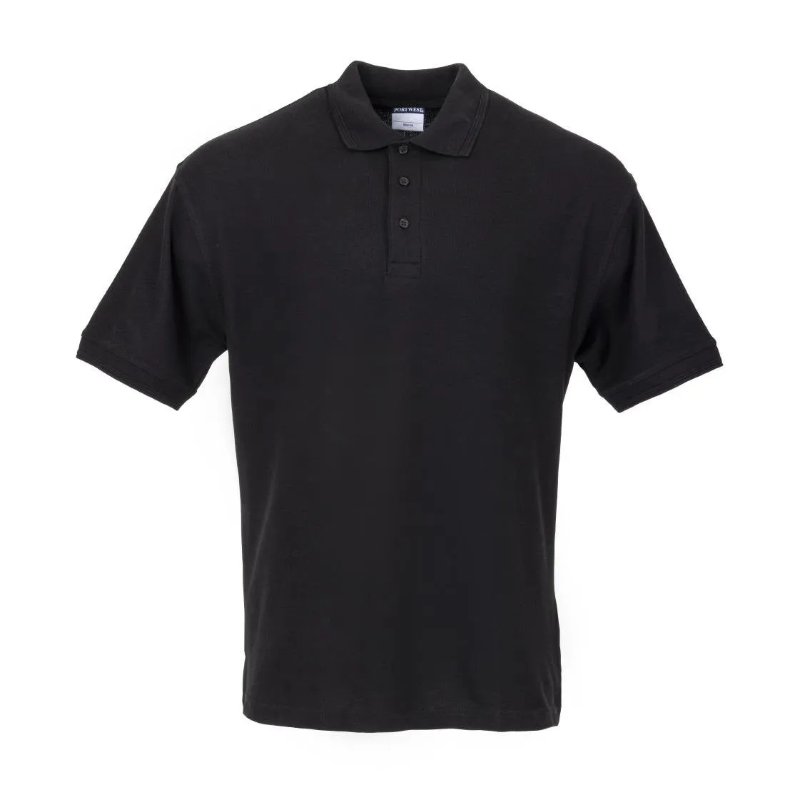 Μπλούζα Polo Unisex Μαύρη - Μέγεθος L