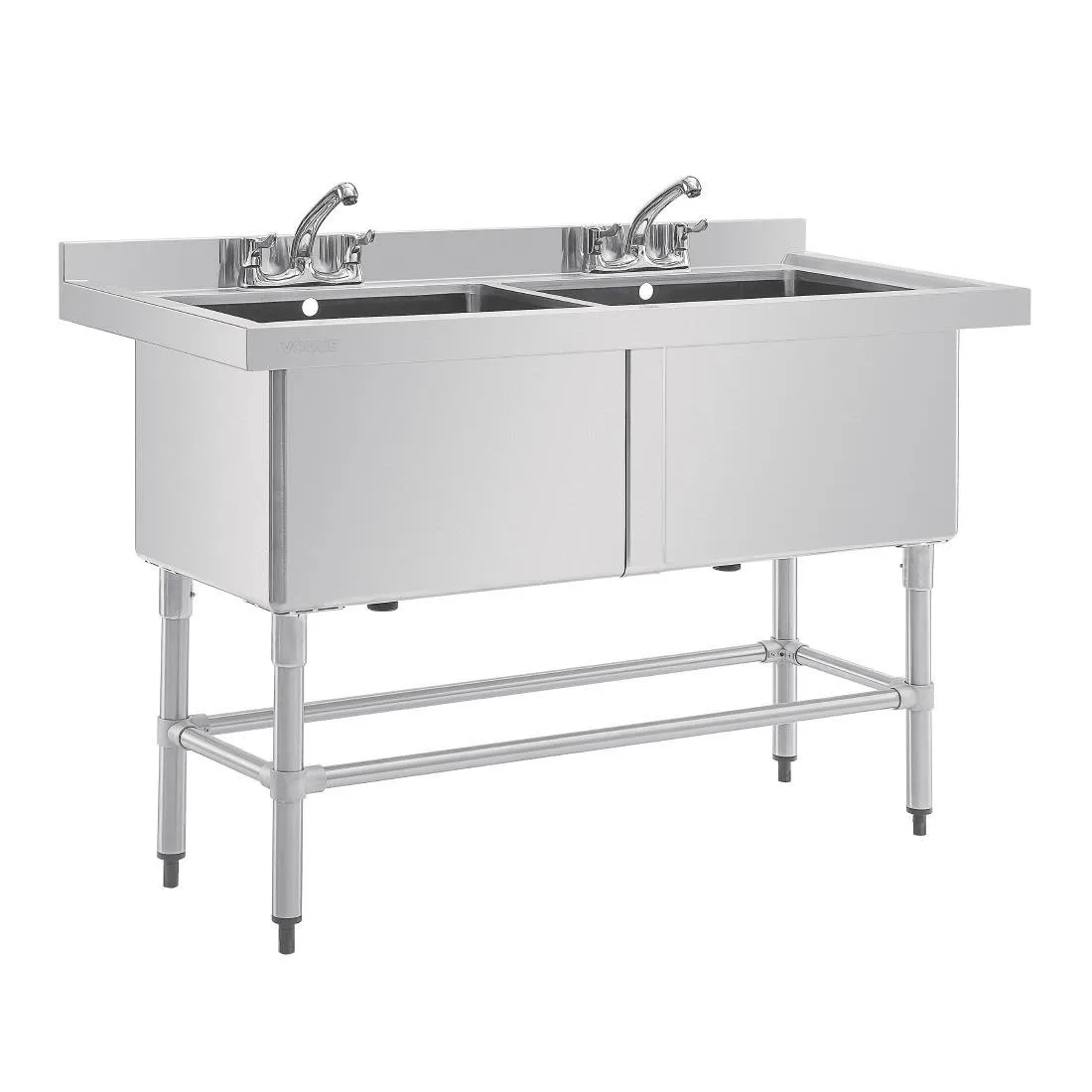 Διπλός νεροχύτης με βαθύ κάθισμα - 2 x 100 L - 1410 x 600 χιλ.