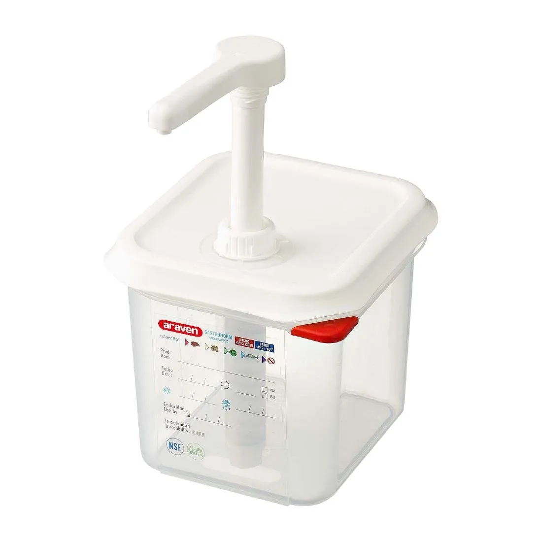 Διανομέας Σάλτσας Διάφανος GN 1/6 - 2,6 L