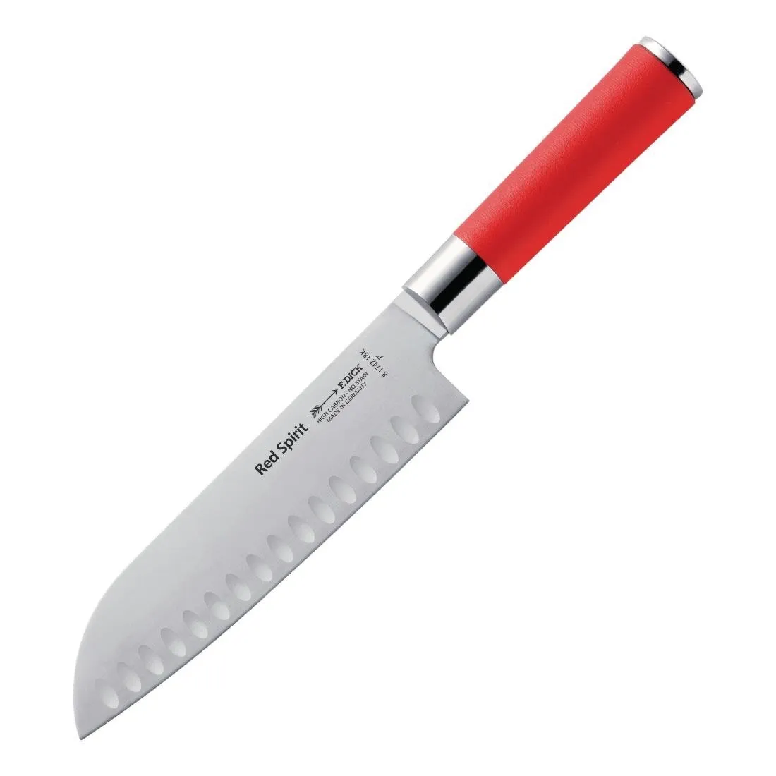 Μαχαίρι Santoku με οπές Red Spirit - 180mm