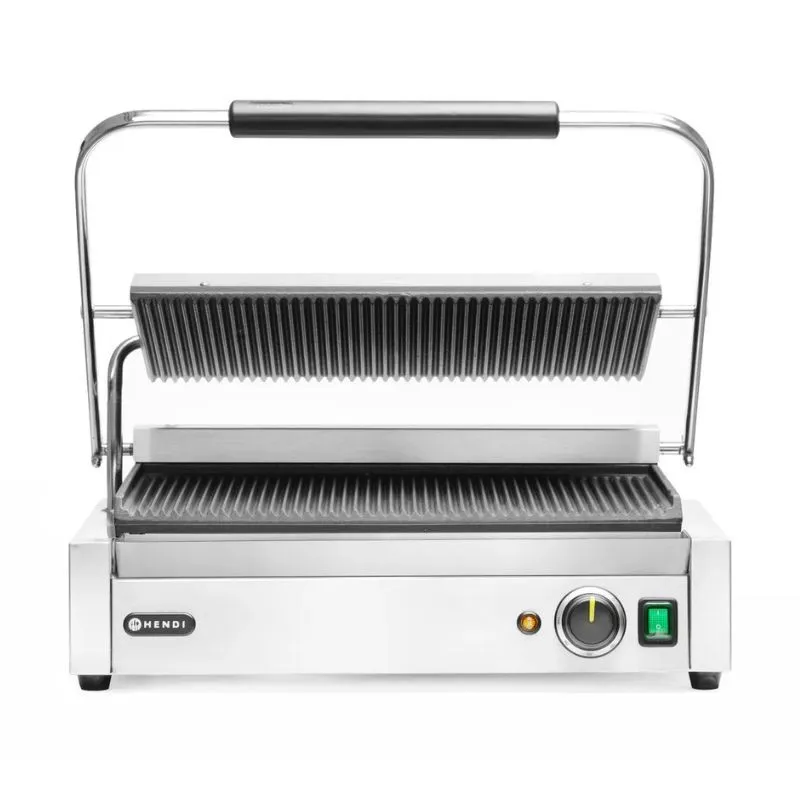 Grill Επαφής Panini XL - Πλάκα με Ραβδώσεις