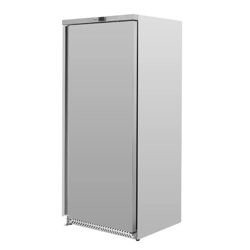 Θετική Ψυγείο Ντουλάπα 590 L Inox 0/+8 °C, Πλήρης Πόρτα, Στατικό Ψύχος, 4 Επίπεδα, Αέριο R600a