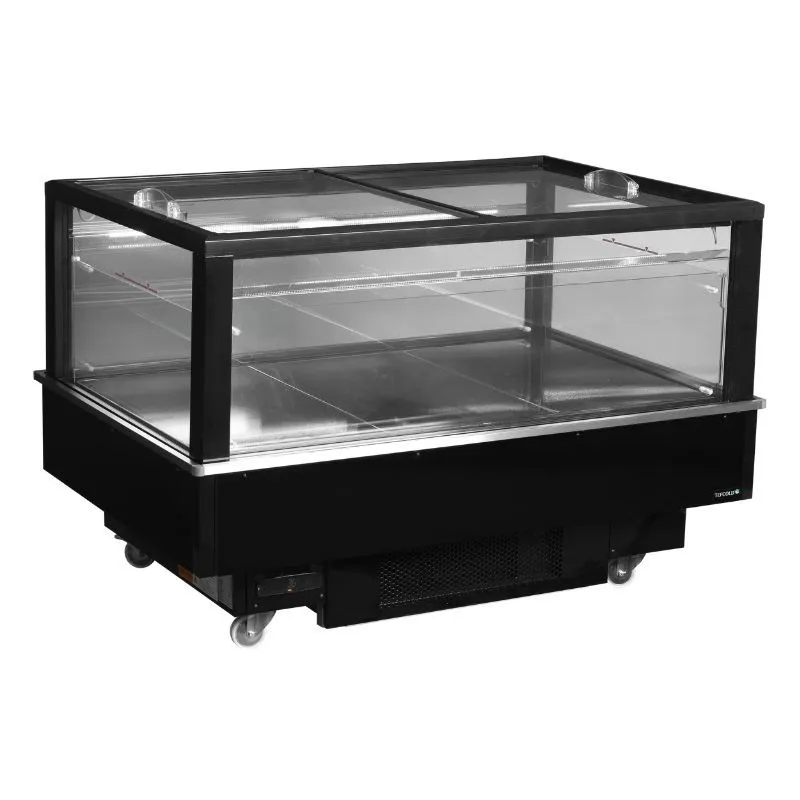 Ψυγείο Καταψύκτης Μαύρο Γυάλινο Καπάκι - 320 L