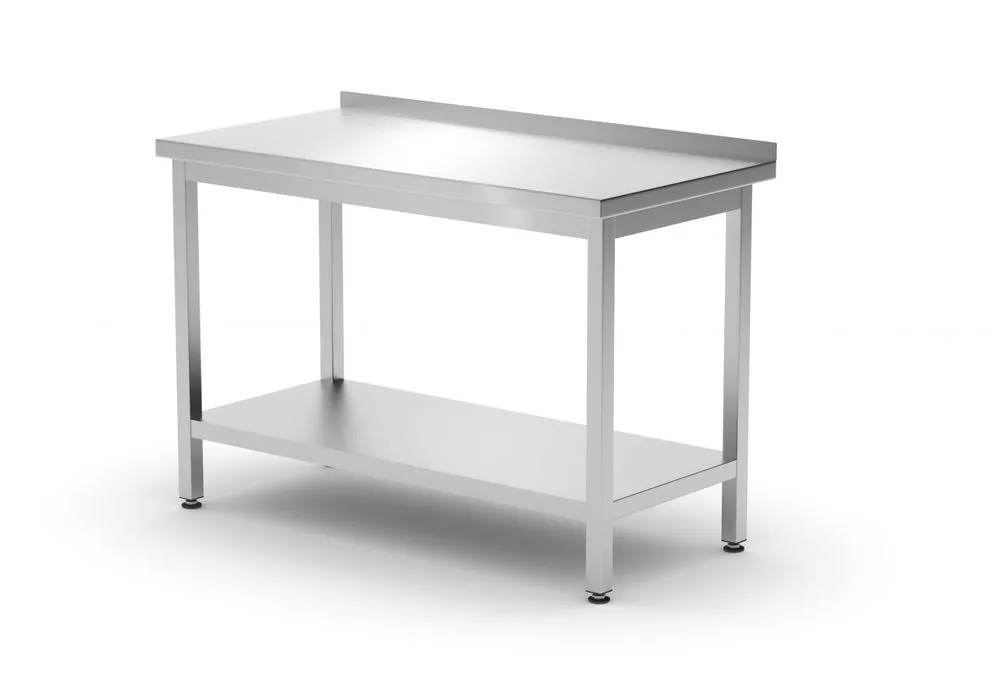 Επιτοίχιο Τραπέζι Profi Line με Ράφι - Μ 1200 x Π 600 mm