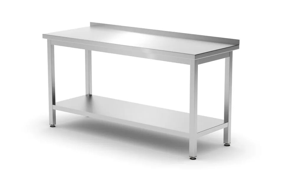Επιτοίχιο Τραπέζι Profi Line με Ράφι - Μ 1600 x Π 600 mm