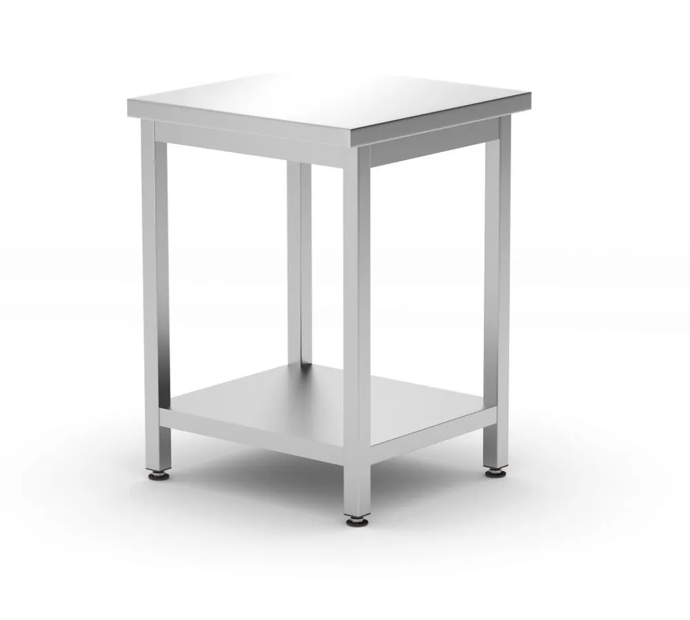 Κεντρικός Πάγκος Εργασίας Kitchen Line με Ράφι - Π 600 x Μ 600 mm