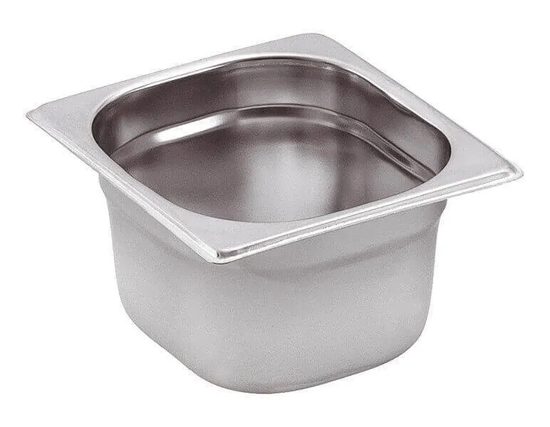 Λεκάνη Gastronorm GN 1/6 Ανοξείδωτη - Βάθος 65 mm - 1 L