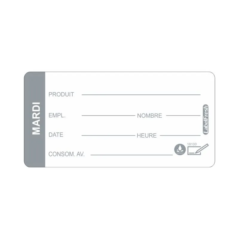 Ετικέτα Ιχνηλασιμότητας LabelFresh Soluble Pro - Τρίτη - 60 x 30 mm - Σετ των 250