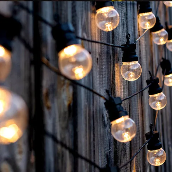 Ηλιακή Φωτεινή Γιρλάντα και Πρίζα LED Guinguette 7.5 m - Party Clear Hybrid