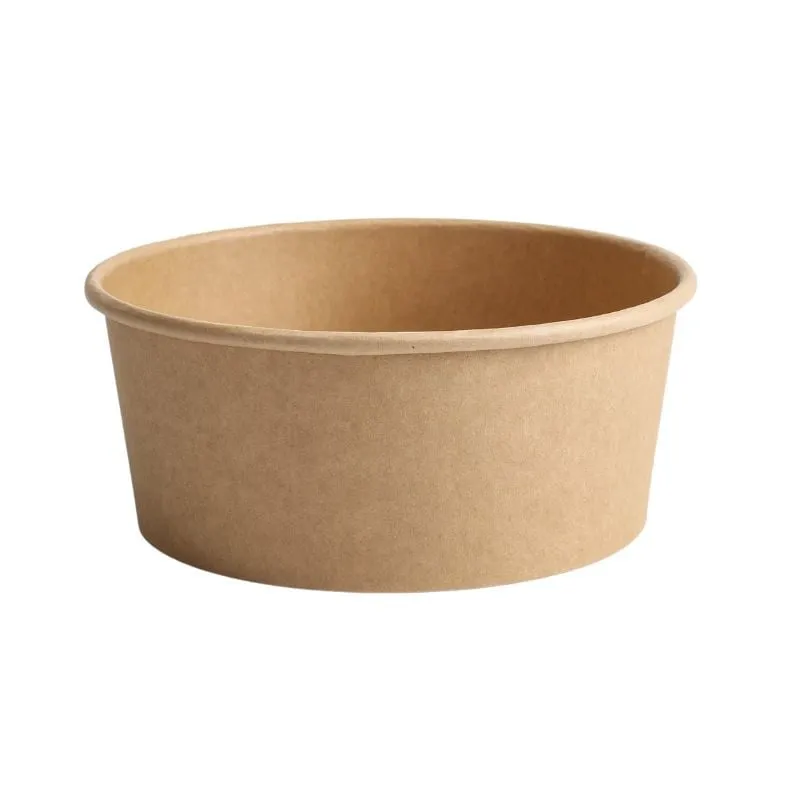 Μπολ Σαλάτας Kraft 750 ml Ø 150 mm Στρογγυλό, Επικάλυψη PE Αντι-Λίπους, Μίας Χρήσης Ανακυκλώσιμο — Σετ των 300