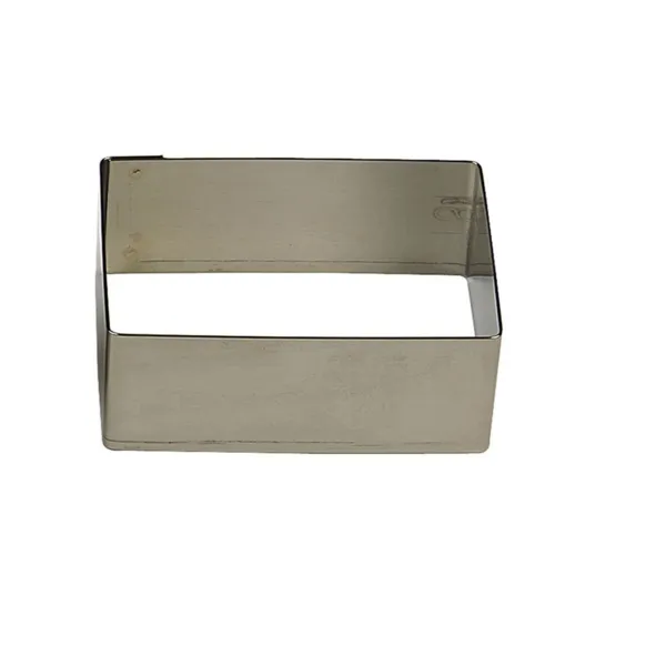 Ορθογώνιο Nonnette από ανοξείδωτο χάλυβα - 80 x 40 mm