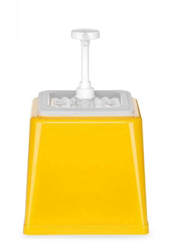 Διανομέας σάλτσας με αντλία - Κίτρινο - 2,5 L