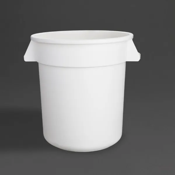 Λευκός Κυκλικός Κάδος 38L