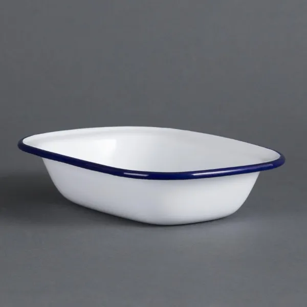 Ορθογώνιο Πλατύ Ανοξείδωτο Ταψί 180X130X40mm - Σετ 6 τεμαχίων