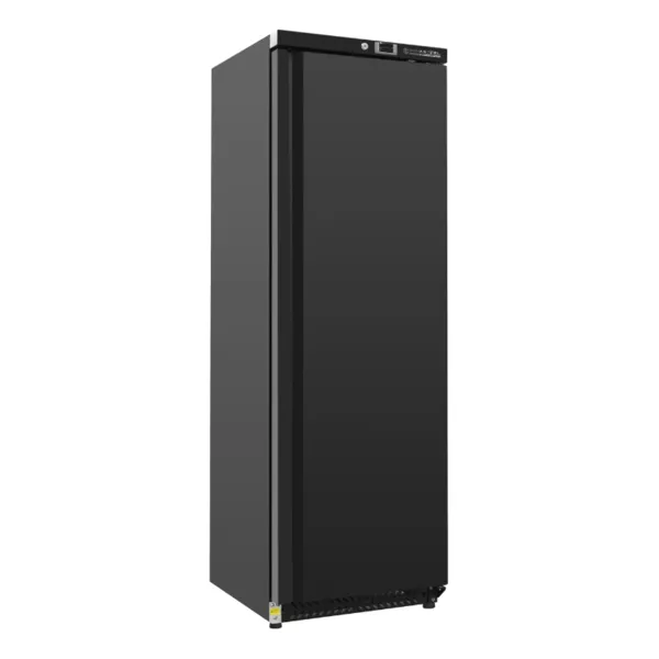 Θετική Μαύρη Ψυγείο Ντουλάπα 400 L 0/+8°C 215 W, Στατικό Ψύχος R600a, 4 Επίπεδα, Πλήρης Πόρτα