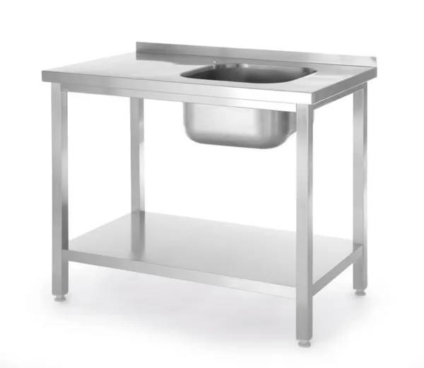 Λάντζα 1 Νεροχύτη Δεξιά Kitchen Line με Ράφι - P 600 x L 800 mm